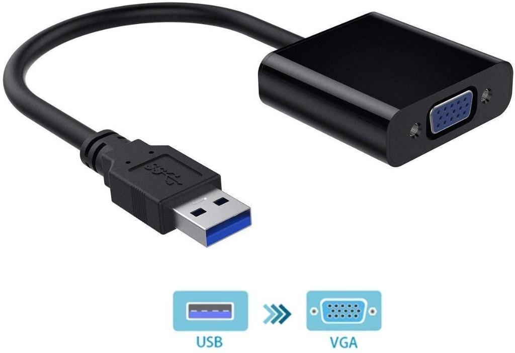 USB to VGA Converter, USB 3.0/2.0 to VGA External Video Card Multi