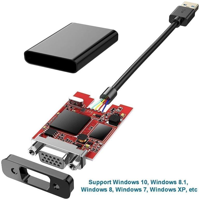 USB to VGA Converter, USB 3.0/2.0 to VGA External Video Card Multi ...