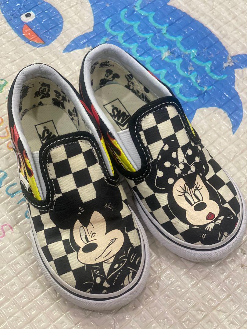 Vans Mickey Mouse Slip Ons, Babies 