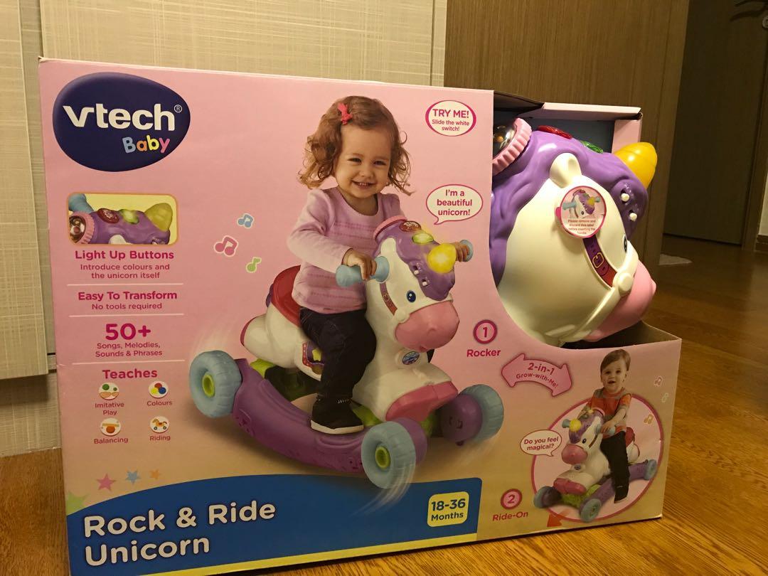 vtech baby rock and ride unicorn