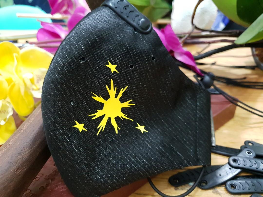 Washable fashion mask. Black & Makabayan series, Men's Fashion, Watches