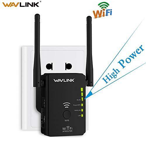 Wavlink AC1200 WiFi Extender Dual Band WiFi Range Extende, wifi Repeater /  Access Point / Router / Media Bridge with 4 High Gain External Antenna