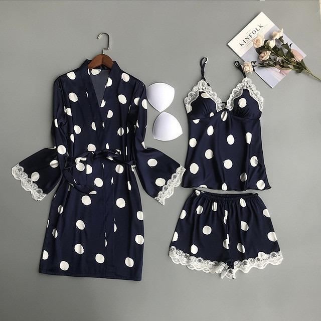 Women's Cosy Polka Dot Sleepwear Set