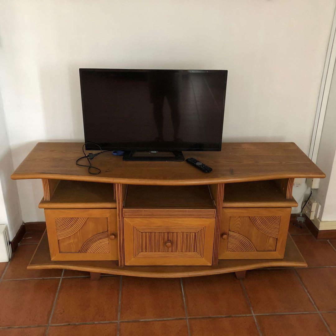 Wooden Tv Console And Tv Furniture Shelves Drawers On Carousell