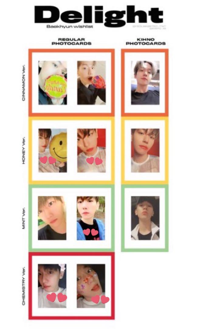 Glossy BAEKHYUN Official Sticker Photocard X-exo Superm City Lights Album Kihno