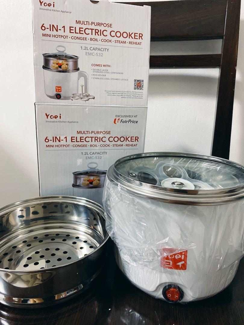 Yoei Multipurpose 6 in 1 Electric Cooker, TV & Home Appliances, Kitchen