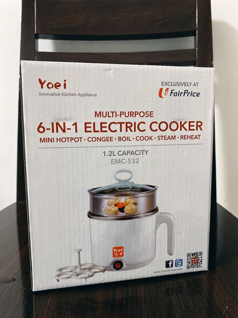 Yoei Multipurpose 6 in 1 Electric Cooker, TV & Home Appliances, Kitchen