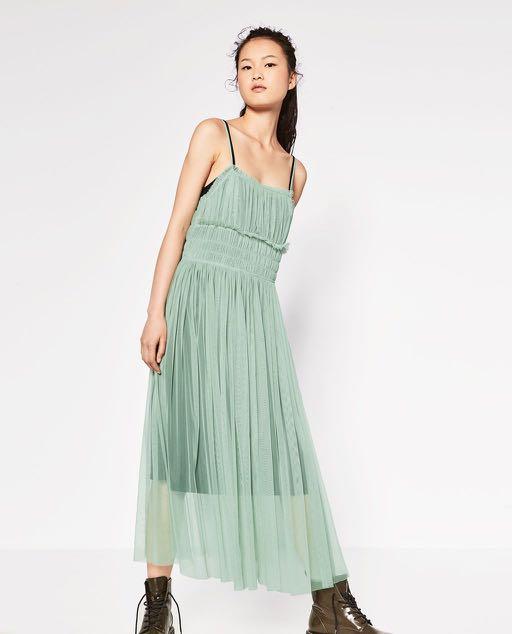 zara tulle dress