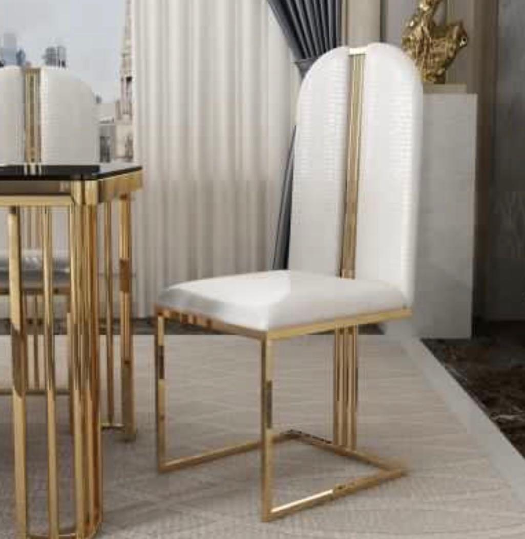 ZOE Modern Luxury Chrome Dining Table, Furniture, Tables & Chairs on