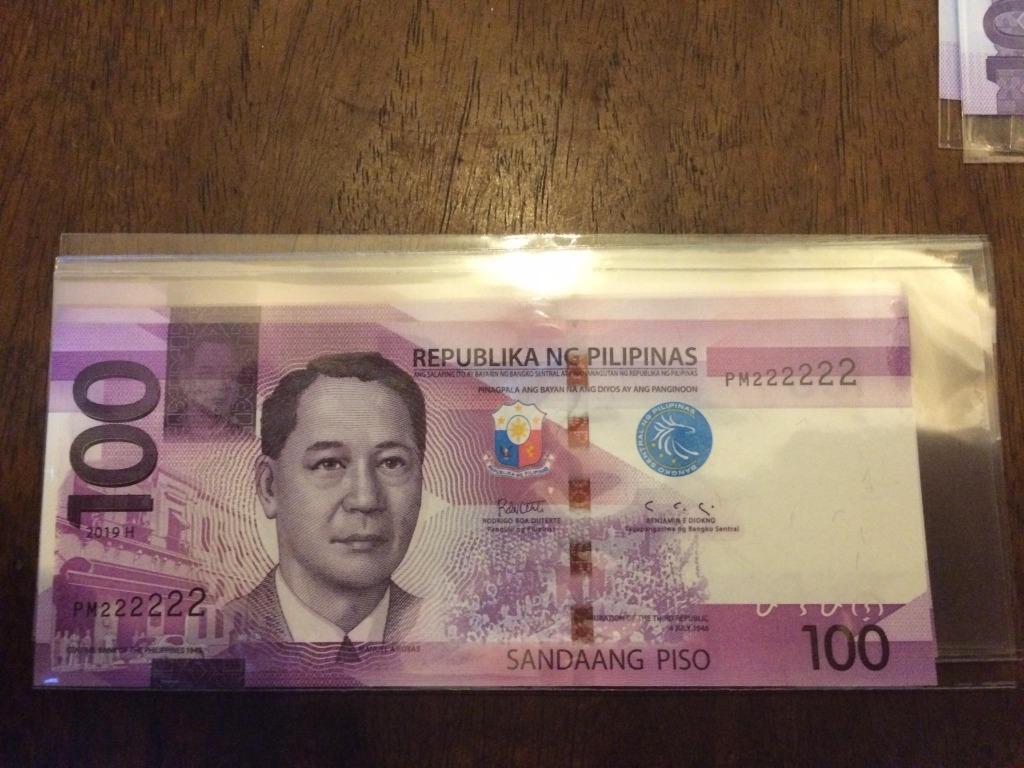 100 piso NGC Duterte-Diokno Fancy Solid Serial PM222222 (Category: Currency) located in Quezon City. Submitted by thetaneleertivan (Listing ID 1023231915, Image 1). Description: UNC #sideline2 Mode of payment: Meet up, BDO/BPI Bank deposit, COD (lalamove/grab) Meet-up/Shipping: Welcome Rotonda Ayala Cloverleaf Balintawak- anytime possible 7/11 A. Bonifacio-Mauban- anytime possible Puregold Kanlaon- anytime possible Shipping+165 minimum* (may chan