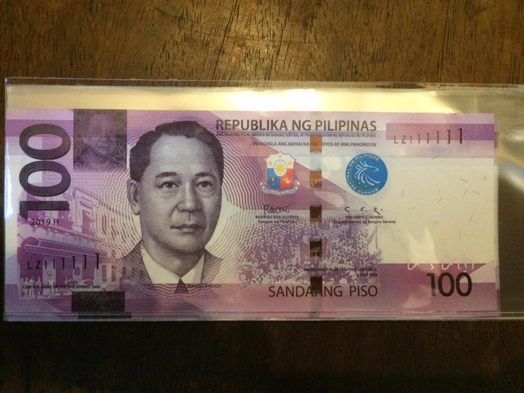 100 piso NGC Duterte-Diokno Fancy Solid Serial LZ111111 (Category: Currency) located in Quezon City. Submitted by thetaneleertivan (Listing ID 1023234438, Image 1). Description: UNC #sideline2 Mode of payment: Meet up, BDO/BPI Bank deposit, COD (lalamove/grab) Meet-up/Shipping: Welcome Rotonda Ayala Cloverleaf Balintawak- anytime possible 7/11 A. Bonifacio-Mauban- anytime possible Puregold Kanlaon- anytime possible Shipping+165 minimum* (may chan