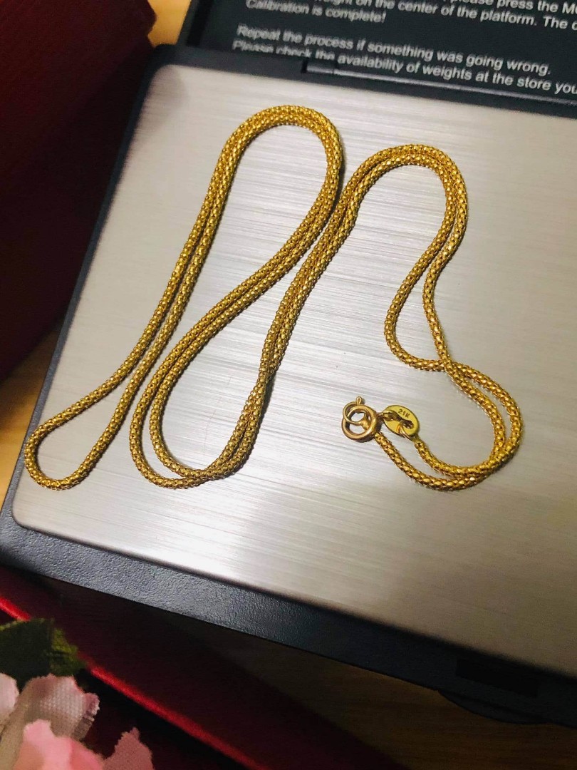 18Karat Gold Necklace Pawnable 3.3grams 