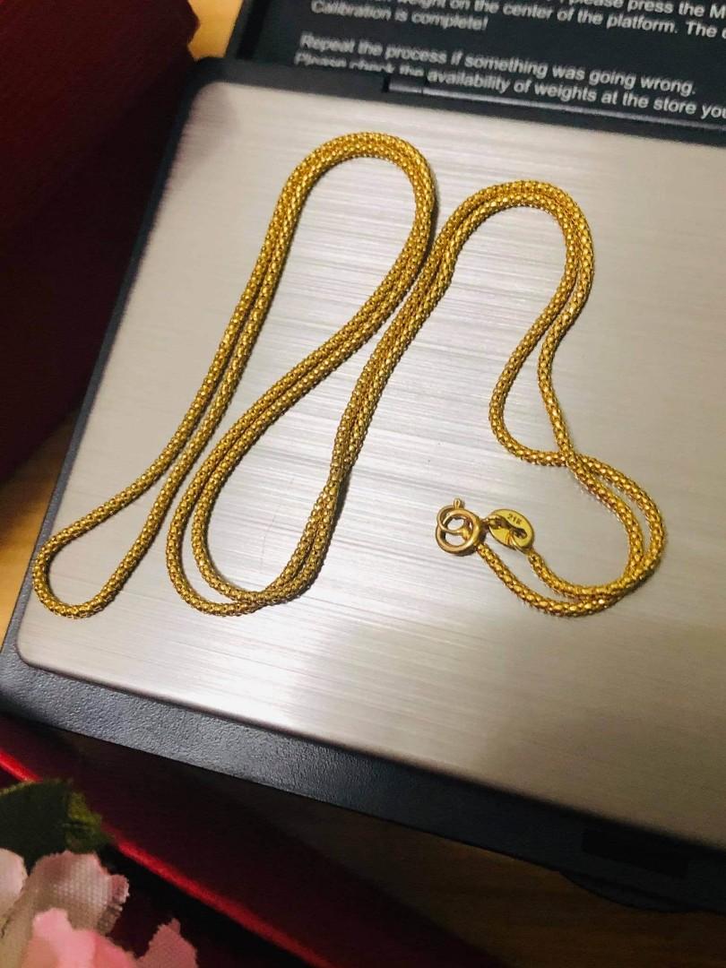 Gold necklace deals 3 gram