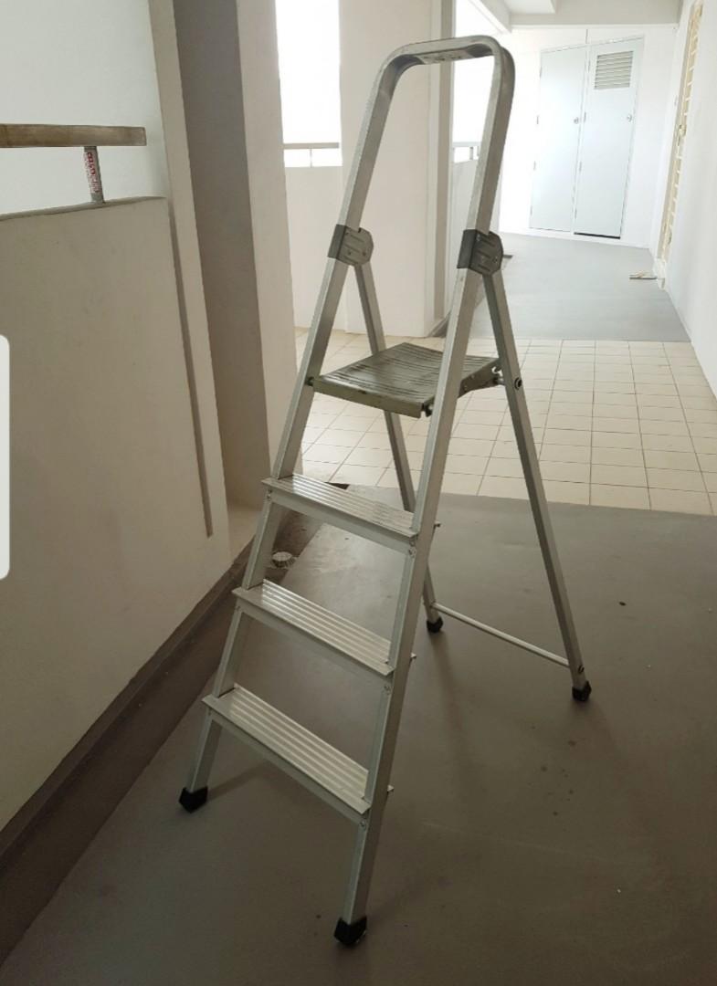 4 Step Aluminium Ladder Not Ikea Furniture Others On Carousell