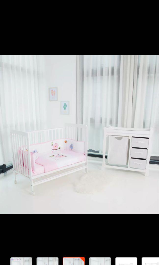 5in1 Baby Cot CoSleeper (Upgraded Version with drop side mechanism