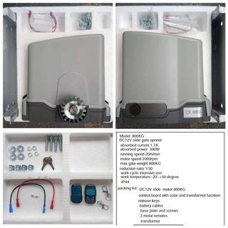 800kg Automatic Sliding Gate Motor Opener - Solar and Battery Ready