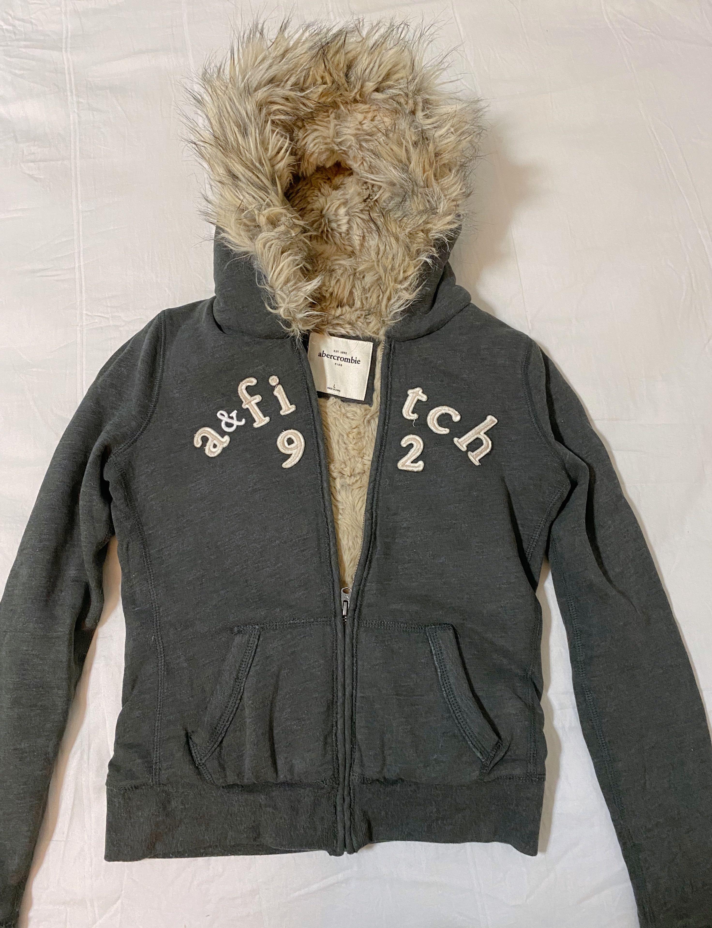 abercrombie fur hoodie