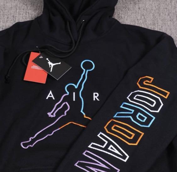 Air jordan rainbow hoodie deals