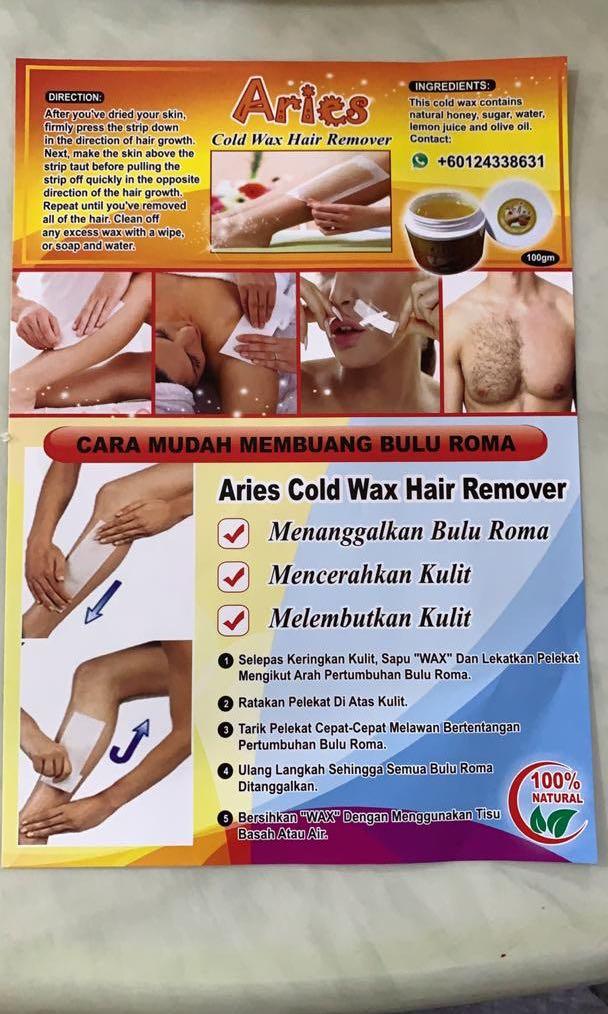 Aries Cold Wax Health Beauty Perfumes Nail Care Others On Carousell
