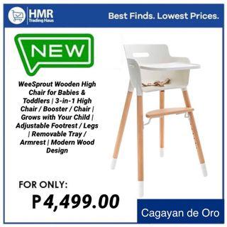 weesprout wooden high chair