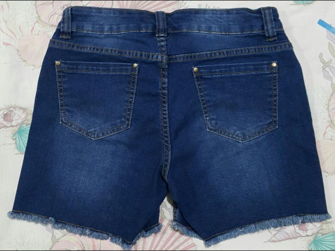baccini denim skirt
