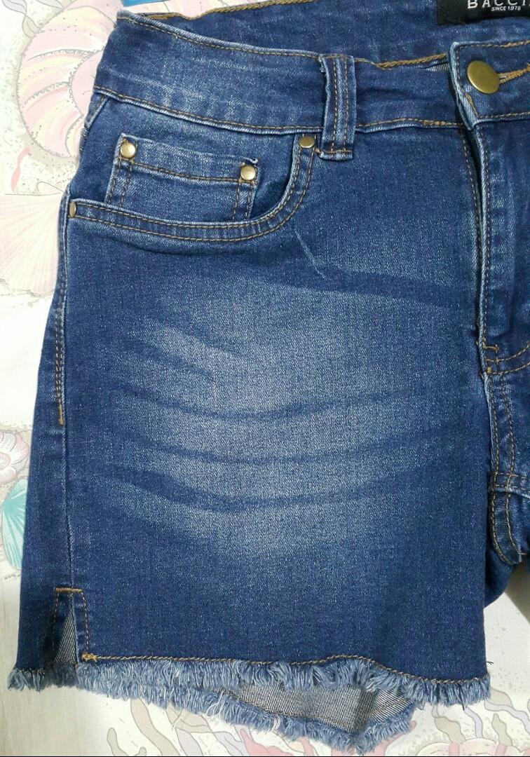 baccini denim skirt