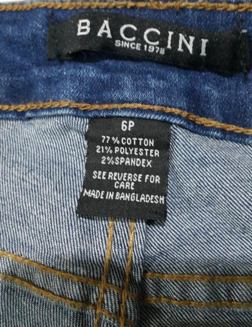 baccini denim skirt