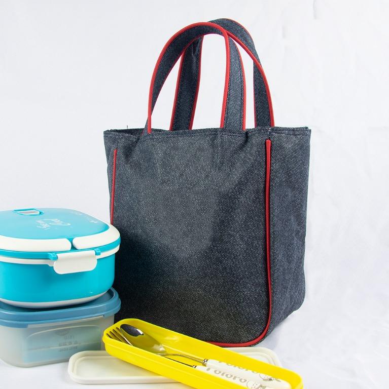 canvas tote lunch bag