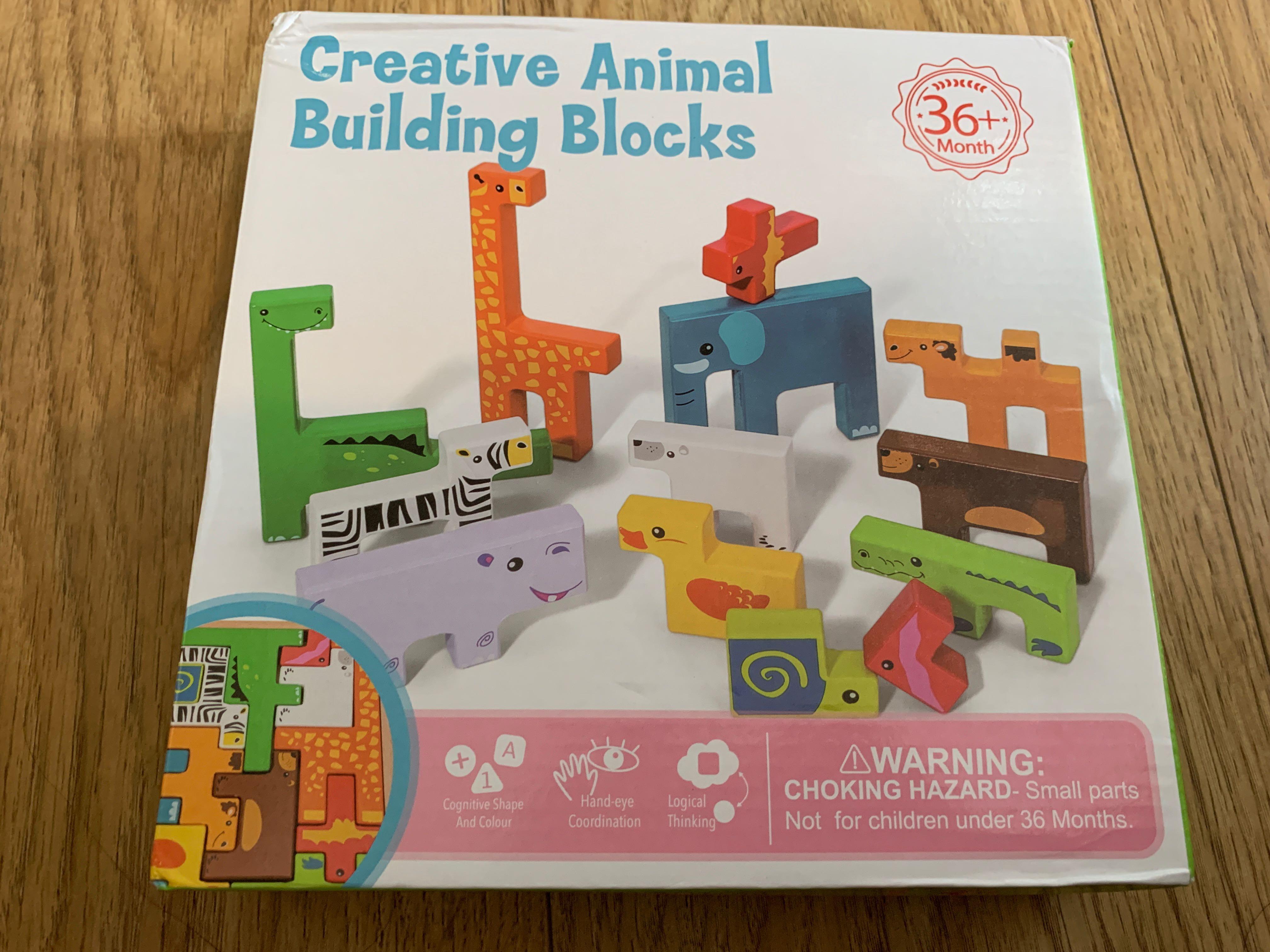 creative animal building blocks