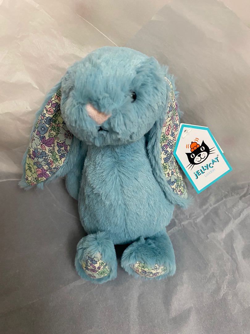 jellycat blossom aqua bunny small