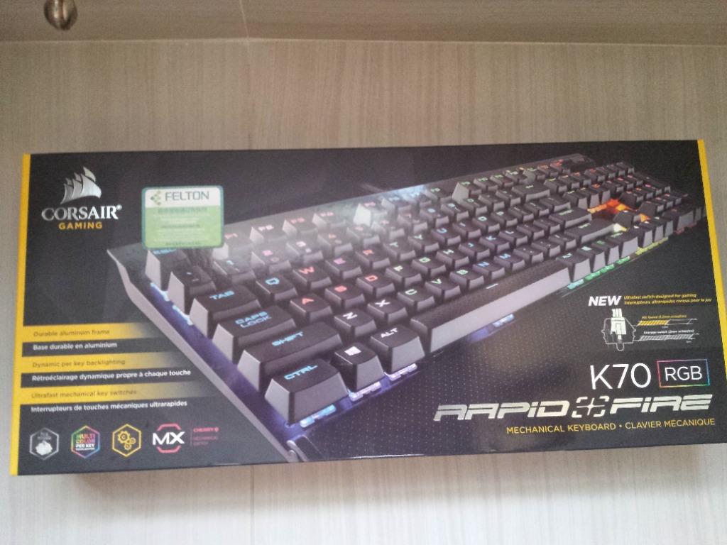 Corsair K70 Rgb Rapidfire Keyboard 銀軸 電子產品 其他 Carousell