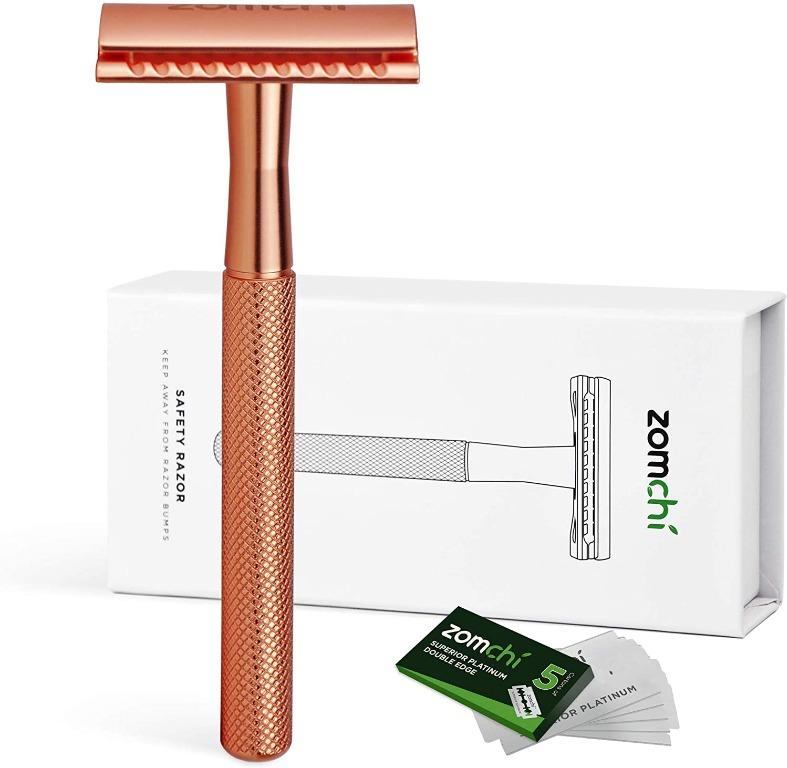 Double Edge Safety Razor for Women, Safety Razor with 5 Blades, Women