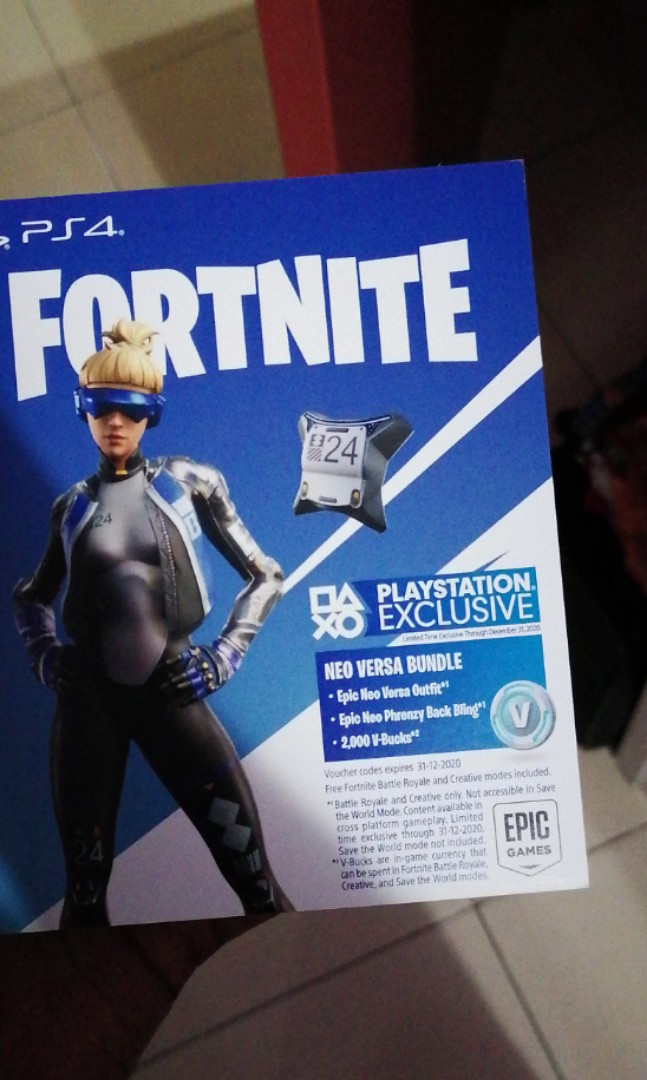Fornite Skin And Vbuck Redeem Code For Ps4 Video Gaming Video Games On Carousell