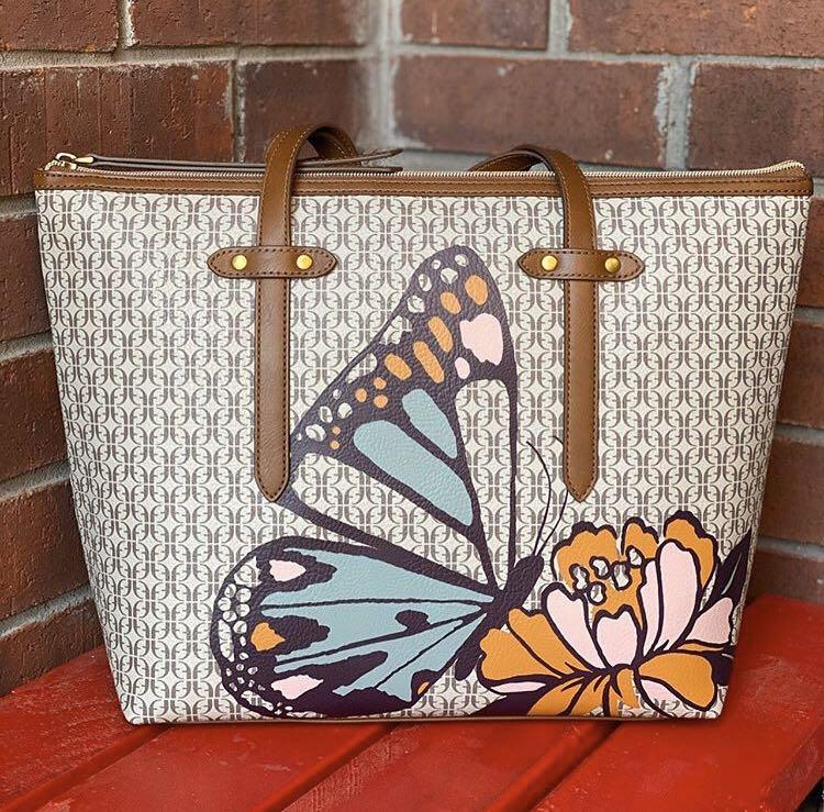 Fossil Felicity Tote Butterfly