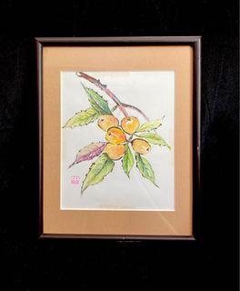 🔥Sale! Framed Fruit Japanese Painting