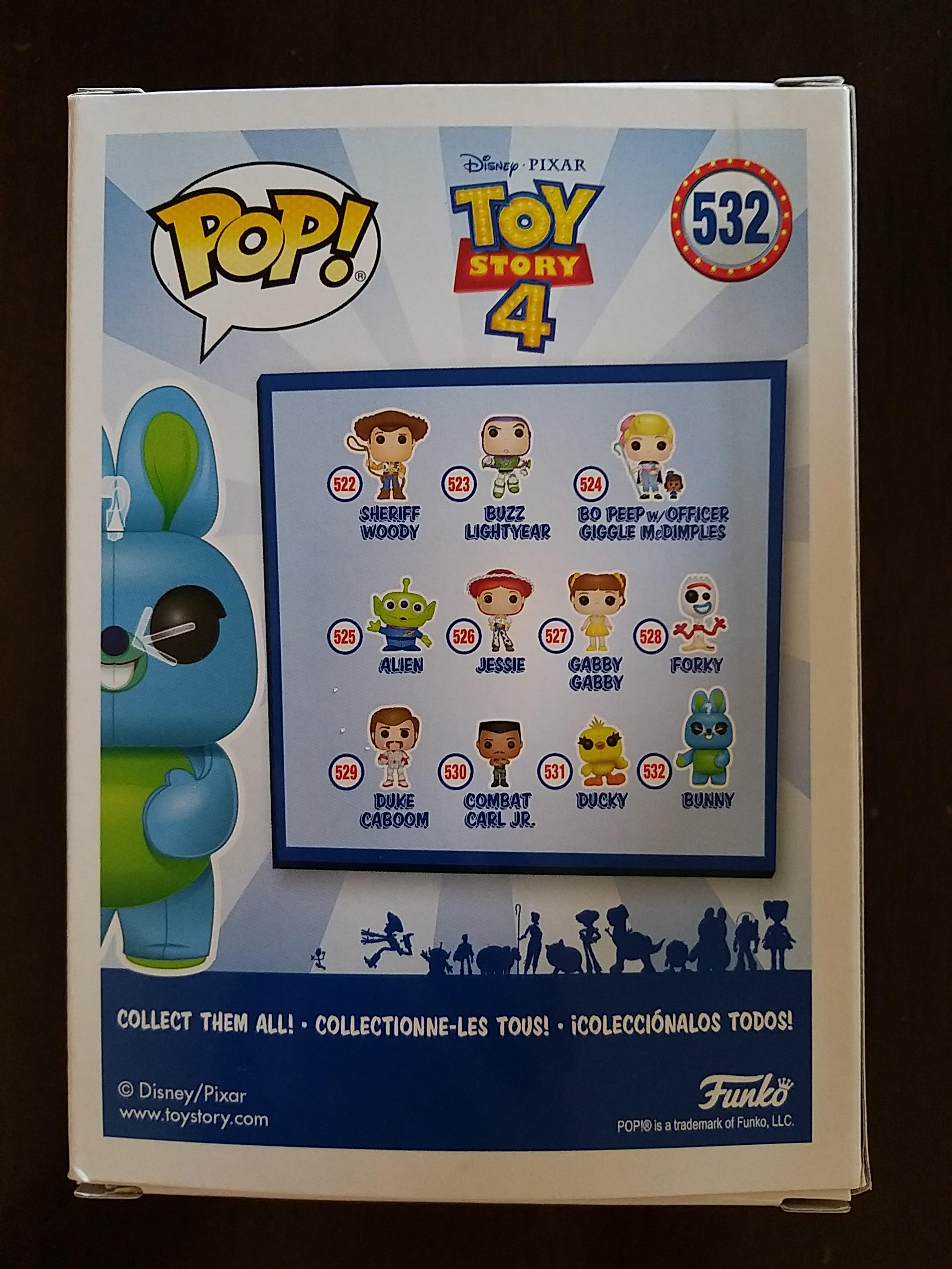 toy story 4 bunny flocked pop