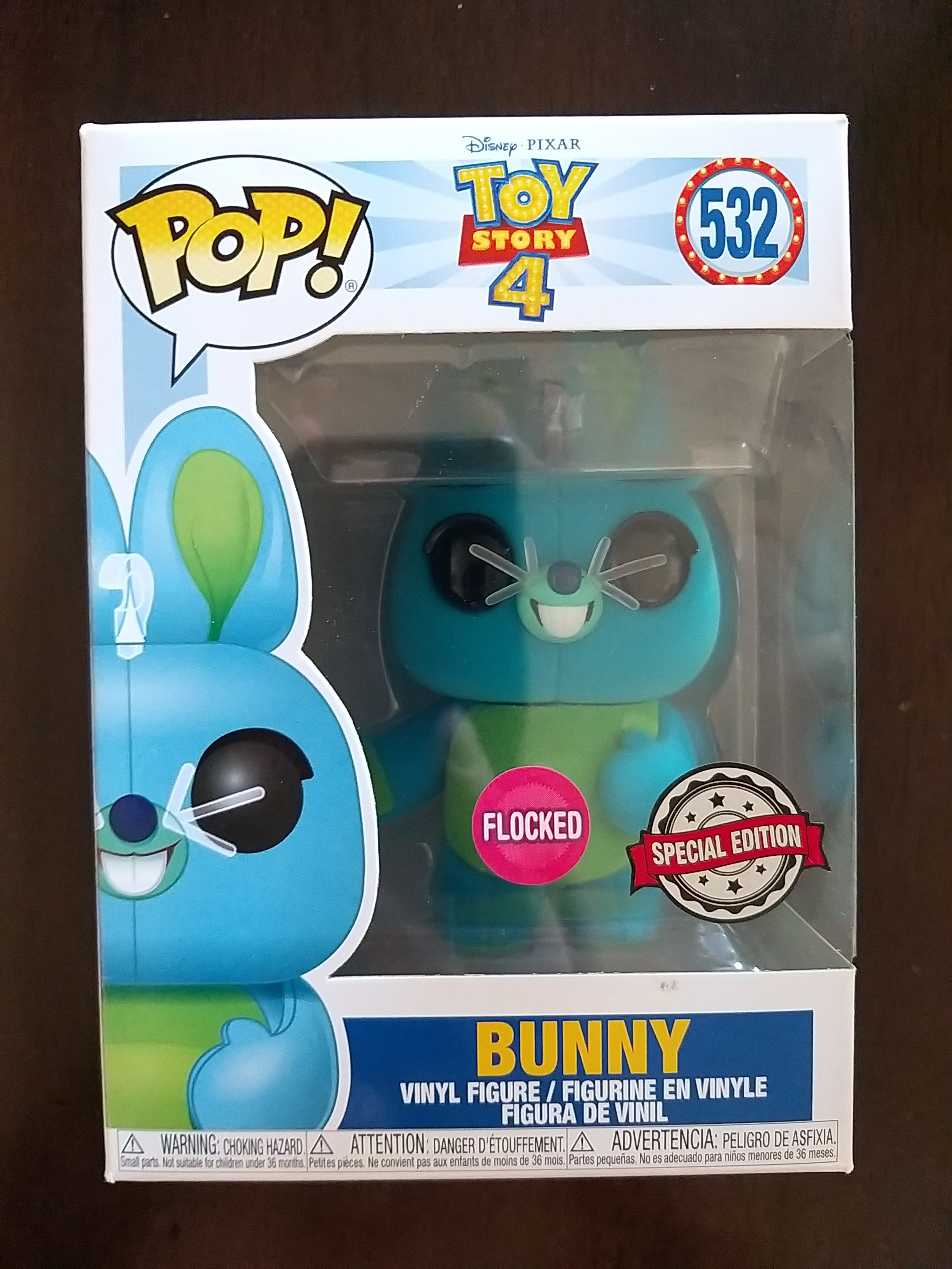 toy story 4 bunny flocked pop