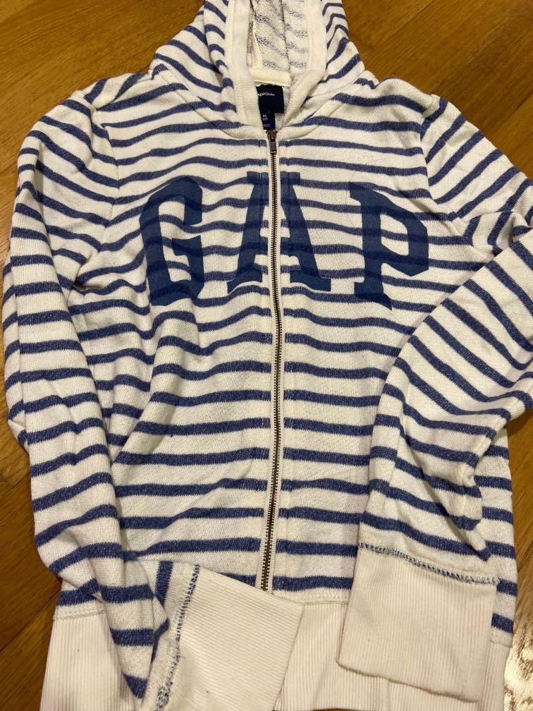 gap striped hoodie