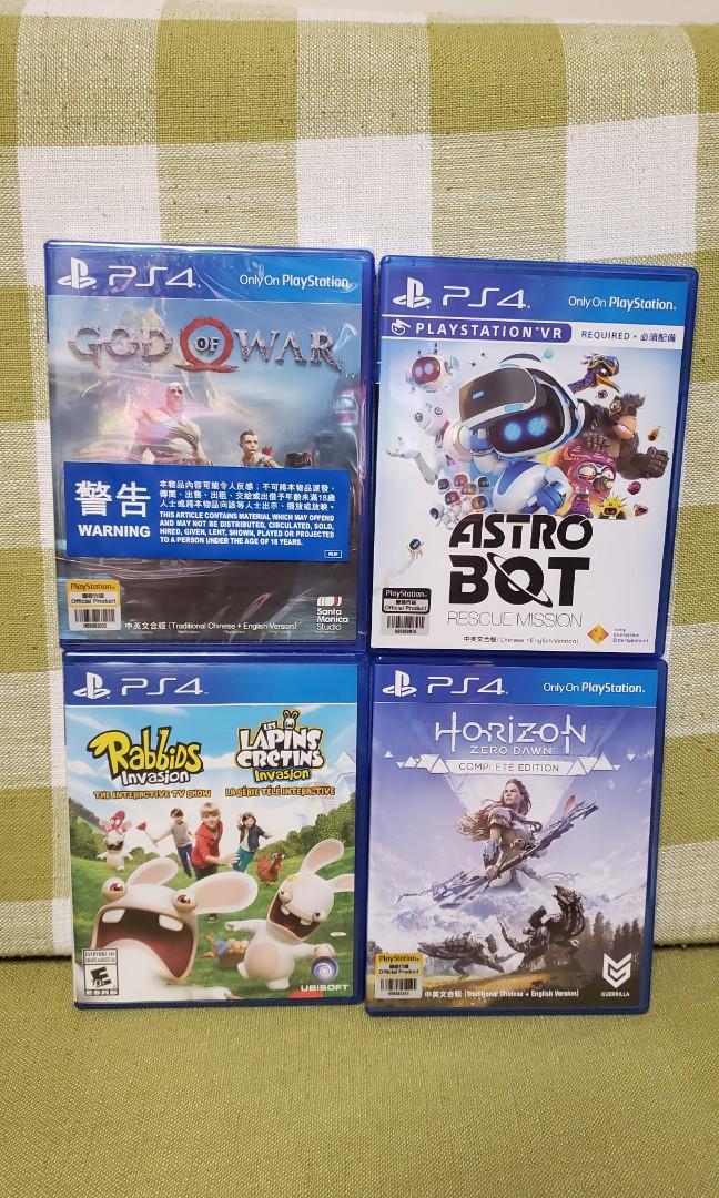 God Of War 中英文合版 全新未拆盒 Sony Astro Bot Rescue Mission 太空機器人 救援任務中英文版 Horizon Zero Dawn Complete Edition Rabbids Invasion And Lapins Cretins Invasion 遊戲機 遊戲機遊戲 God Of War 中英文合版 全新未拆盒 Sony Astro Bot Rescue Mission 太空機器人 救援任務中英文版 Horizon Zero Dawn Complete Edition Rabbids Invasion And Lapins Cretins Invasion 遊戲機 遊戲機遊戲