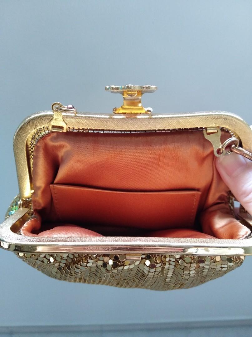Gold mesh hotsell clutch