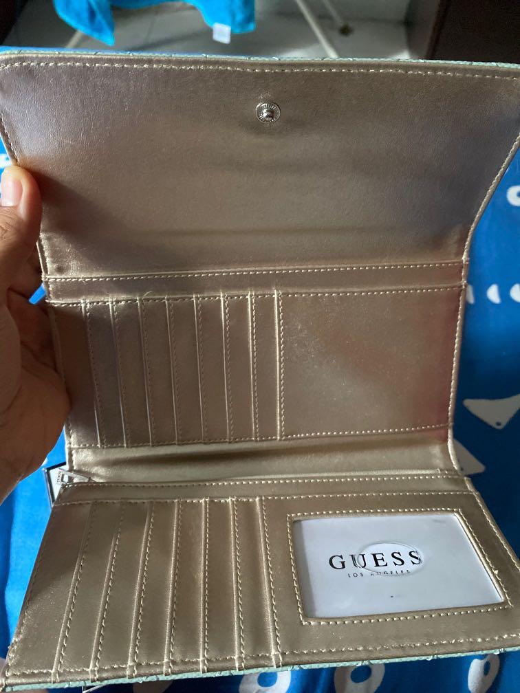 guess queenie slg wallet aqua