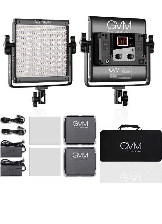 Gvm Led Video Light Dimmable Bi Color Photography Lighting With App Control Photography Video Equipment On Carousell