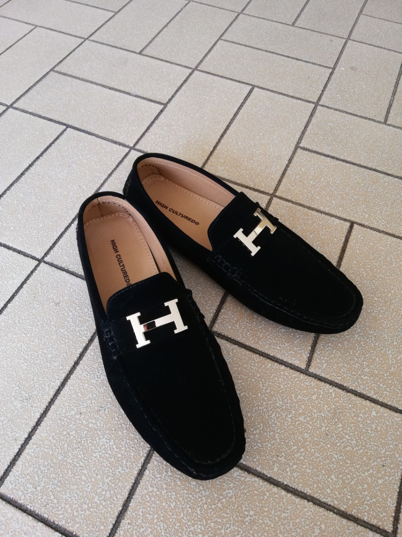 Hermes velvet hotsell shoes