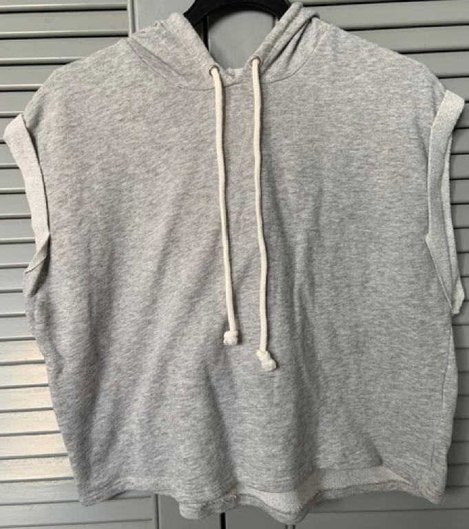 H M Grey Hoodie Women Women S Fashion Clothes Outerwear On Carousell