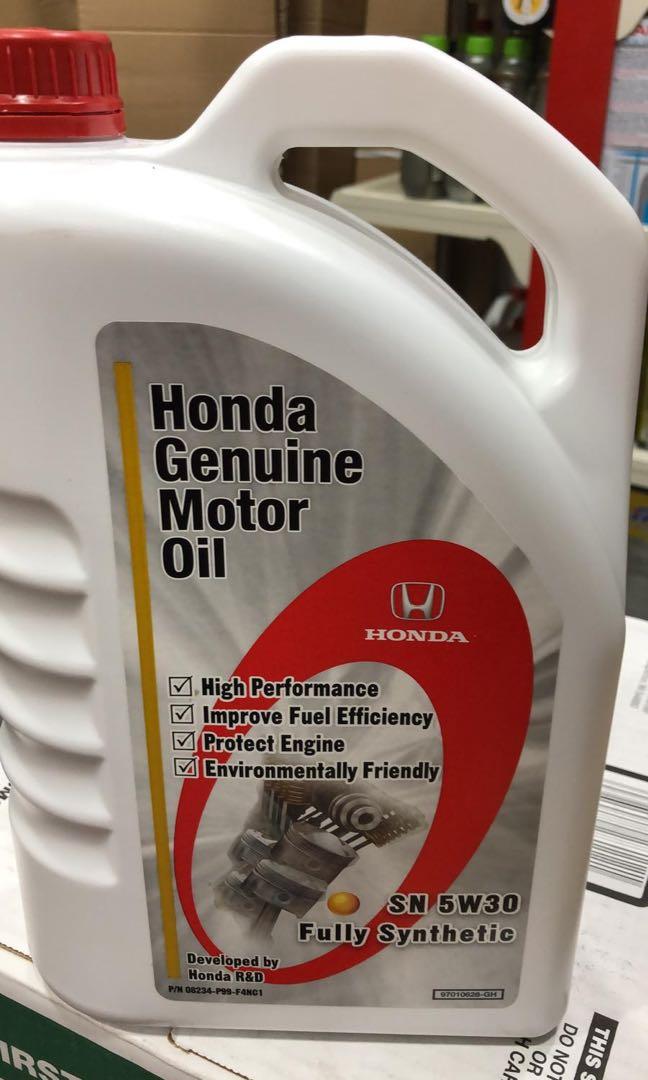 Honda Genuine Motor Oil 5W30 (Engine oil )eo, Car Accessories 