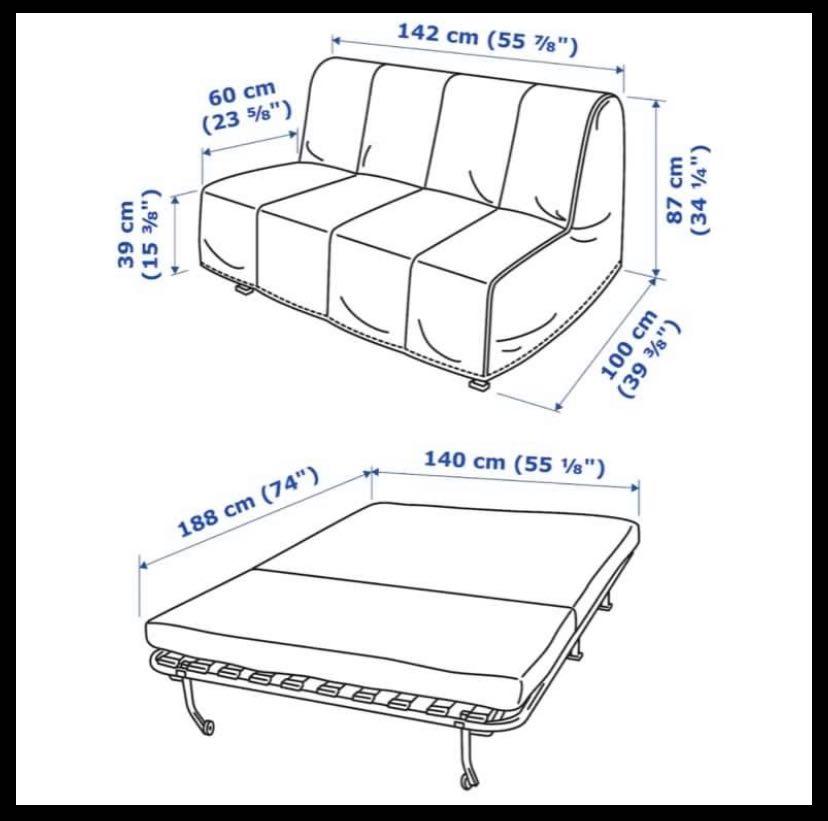 IKEA sofa bed, Furniture & Home Living, Furniture, Bed Frames