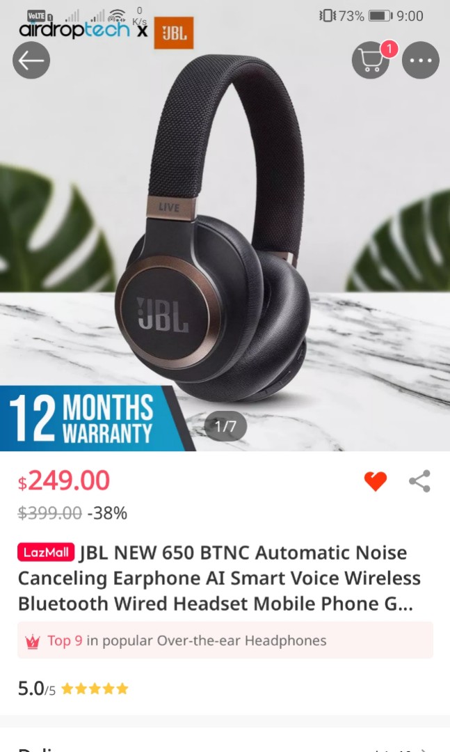 LIVE 650 ANC Headphones, Headphones & Headsets on Carousell