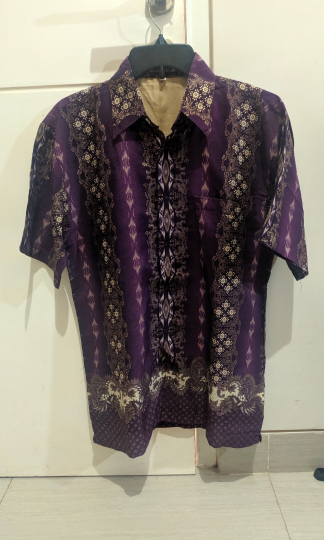 Kemeja Batik Tenun Kencana Product Code 05 Bokor Kencana M Product Description 100 Cotton 