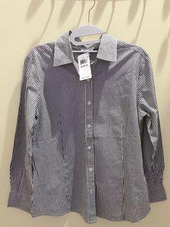 Kemeja Lengan Panjang Motif Garis-garis
