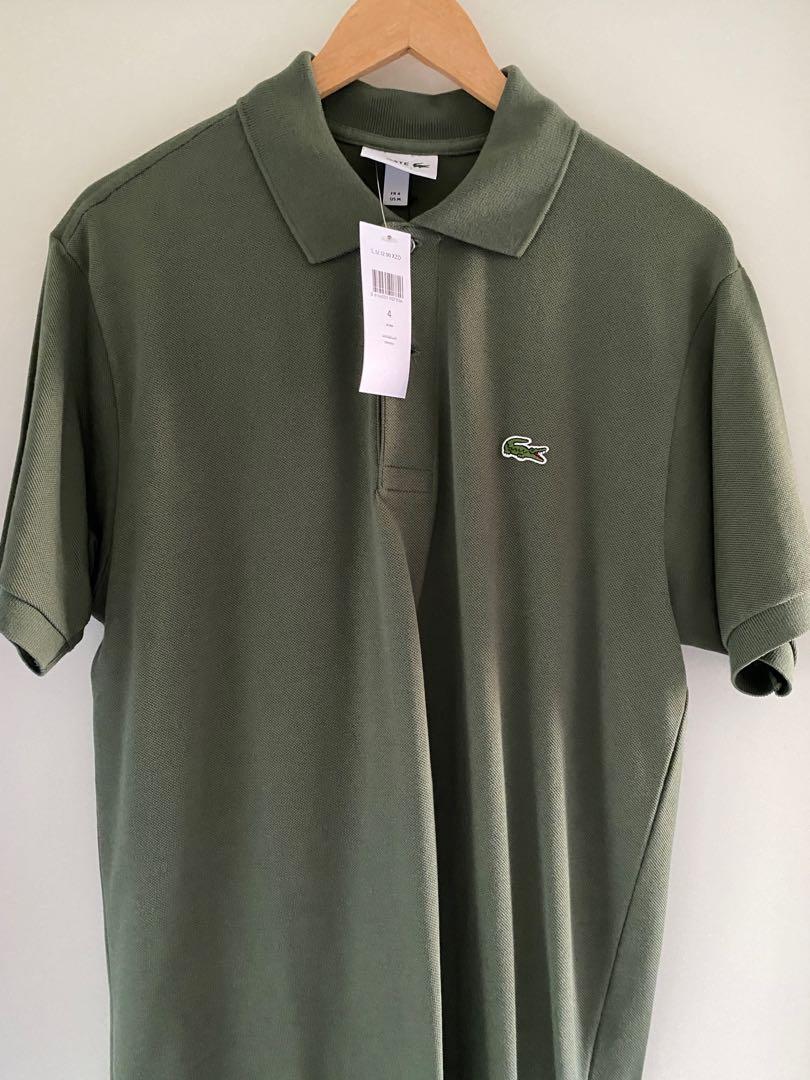 olive green lacoste polo